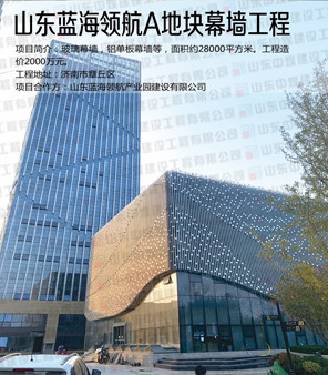 山东蓝海领航A块地幕墙